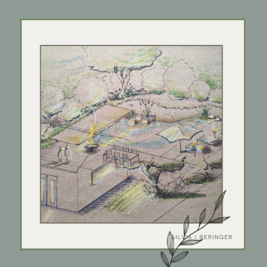 Atmosphäre bei Nacht am Teich