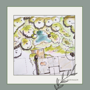 Grundriss eines Naturgartens